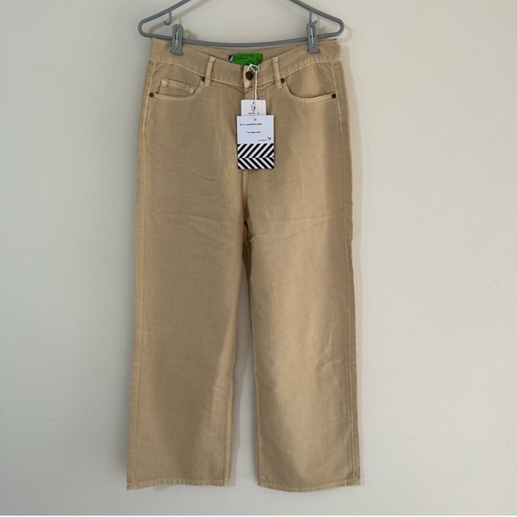 Free People X Sandrine Rose Wide-leg Denim Jeans In Sunflower Size 28 NWT - Picture 2 of 8